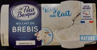 Riz au lait de brebis