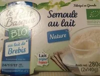 Semoule au lait Nature Bio