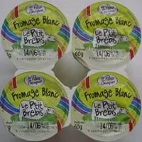 Fromage Blanc Le P'tit Brebis (3,1% MG) - (4 pots) 240 g