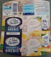 Yaourt de brebis, citron