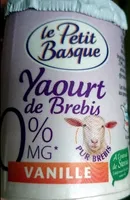 Yaourt 0% mg vanille