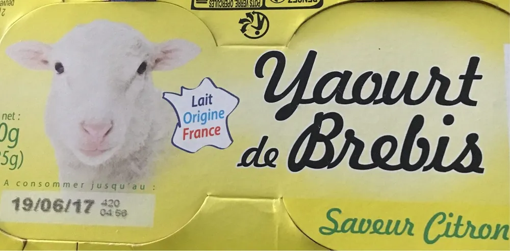 Yaourt de Brebis saveur citron