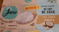 Dessert végétal au lait de coco – riz coco nature