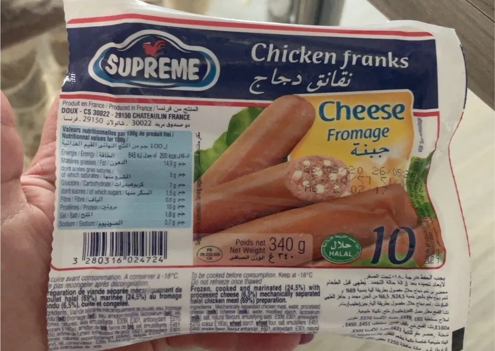 Chickens franks