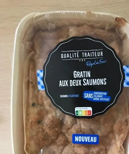 Gratin aux deux saumons