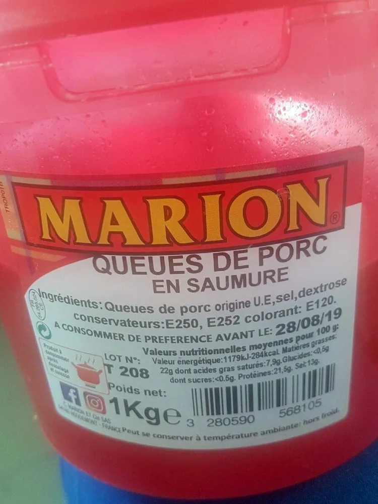 Queues de porc en saumure