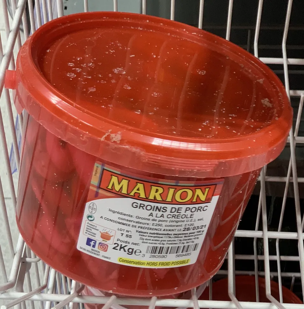 Groins de porc à la créole