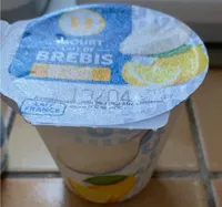Yaourt lait de brebis saveur citon