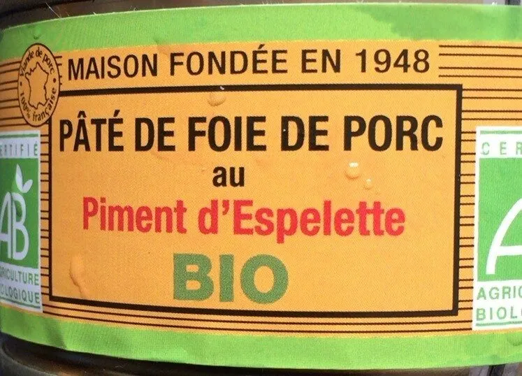 Pâté de foie de porc (piment d’Espelette)