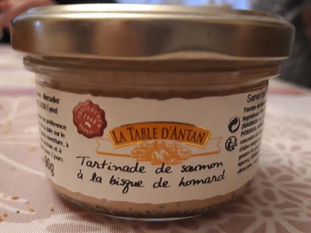 Tartinade de saumon à la bigne de homard