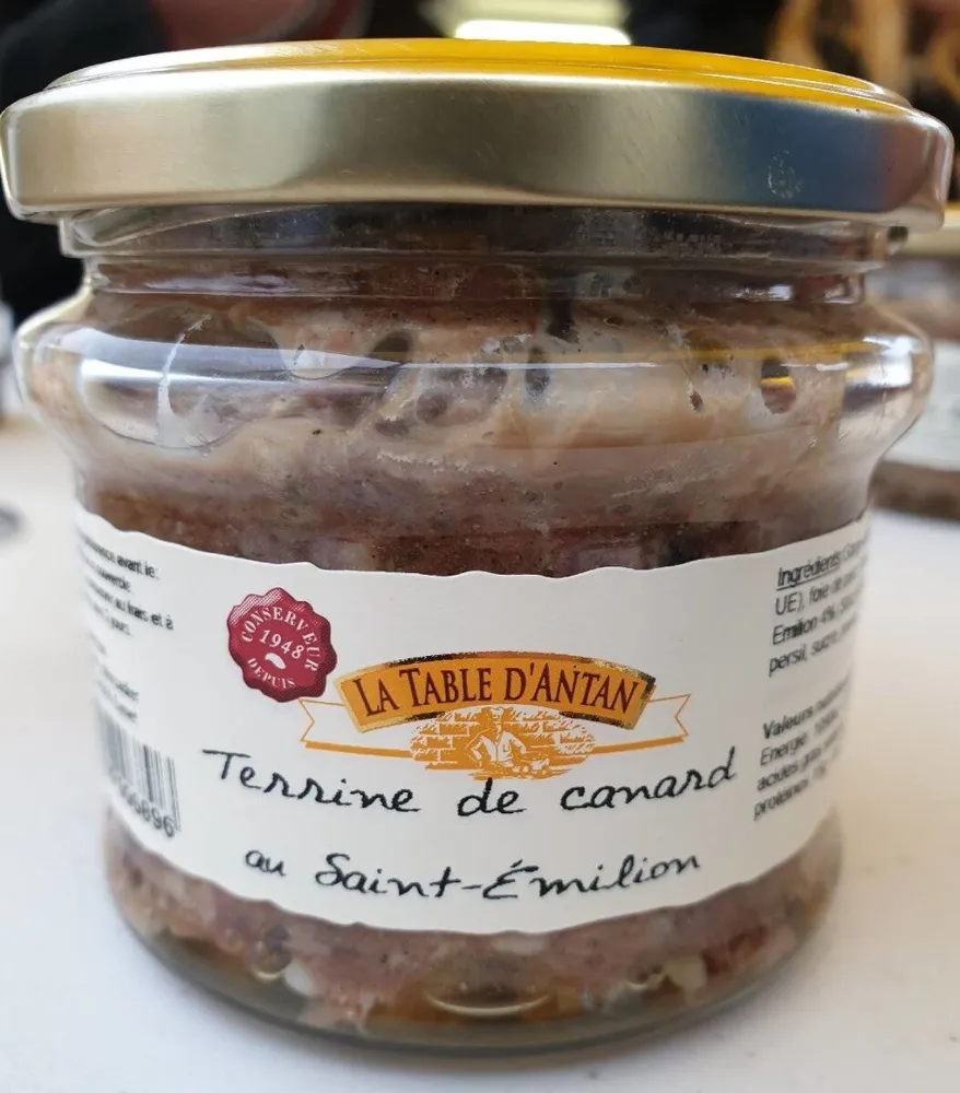 Terrine de canard au Saint-Emilion