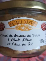 écrasé de pomme de terre à l'huile d'olive et fleur de sel