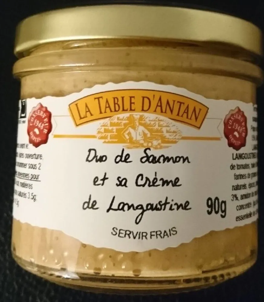 Tartinade aux deux saumons et sa crème citronnée