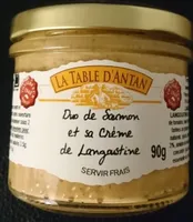 Tartinade aux deux saumons et sa crème citronnée
