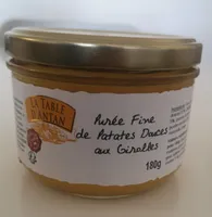 Purée fine de patates douces aux girolles