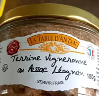 Terrine vigneronne au Pessac Léognan