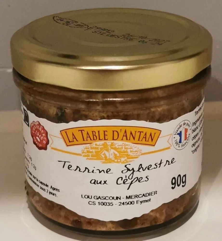 Terrine Sylvestre aux Cépes