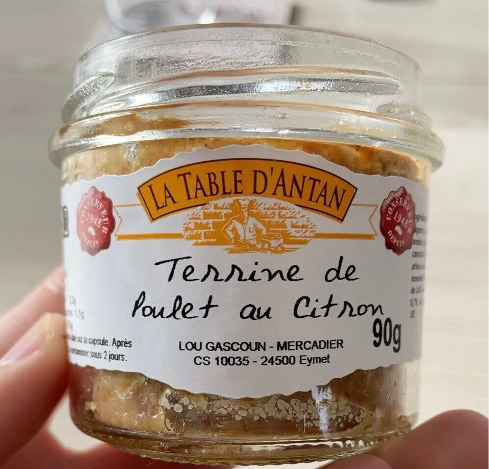 Terrine De Poulet Au Citron