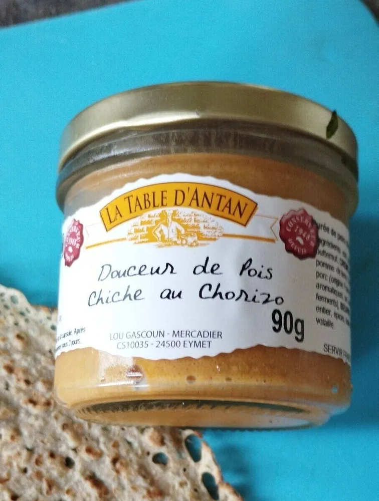 Douceur de pois chiche au chorizo