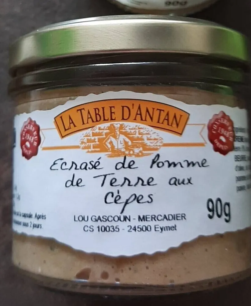 Ecrase de pomme de terre aux cèpes