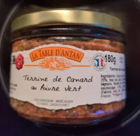 TERRINE DE CANARD AU POIVRE VERT