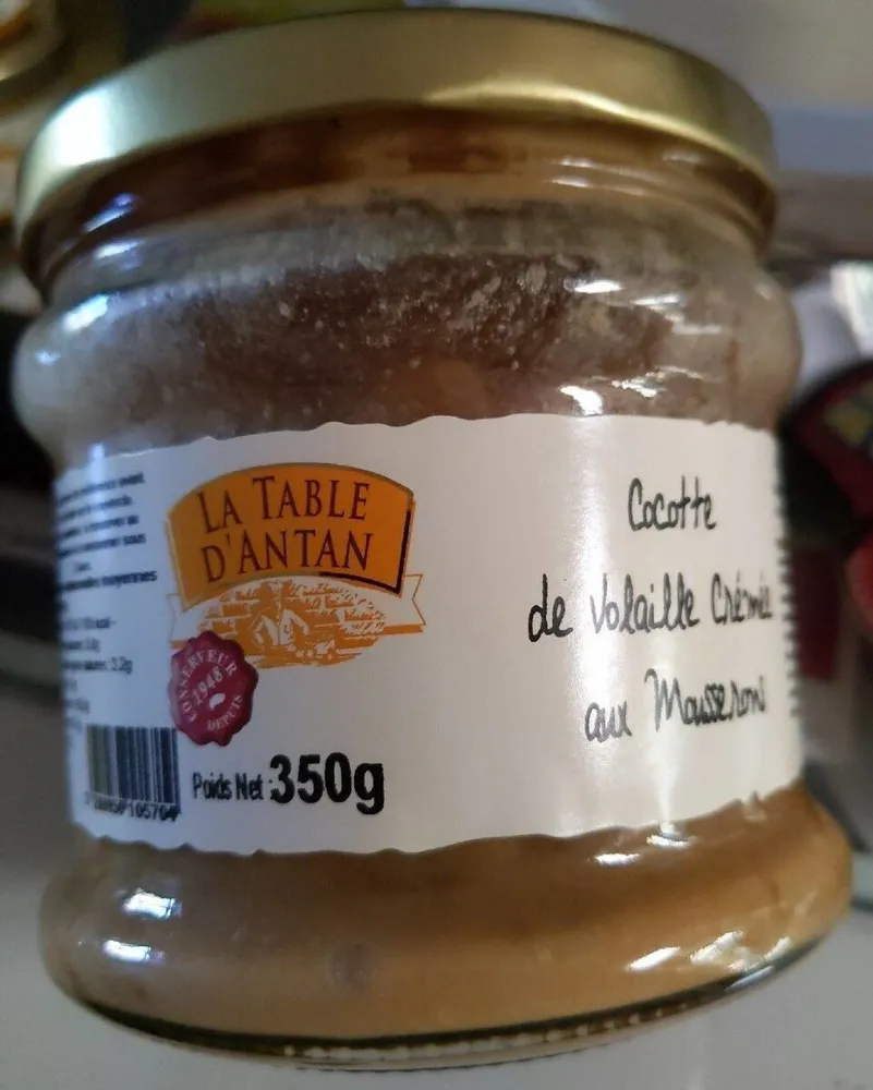 Cocotte de volaille crémée aux mousserons