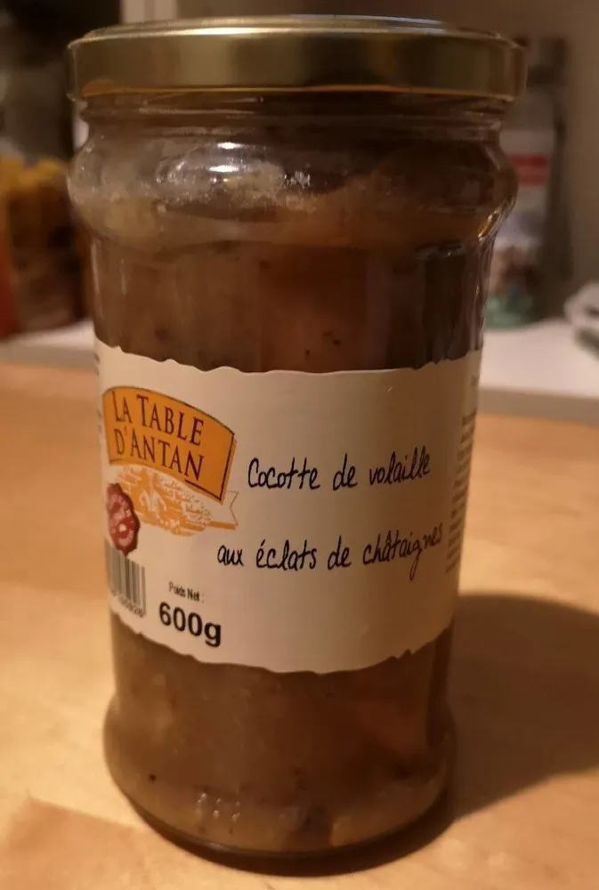 Cocotte de volaille aux éclats de châtaigne