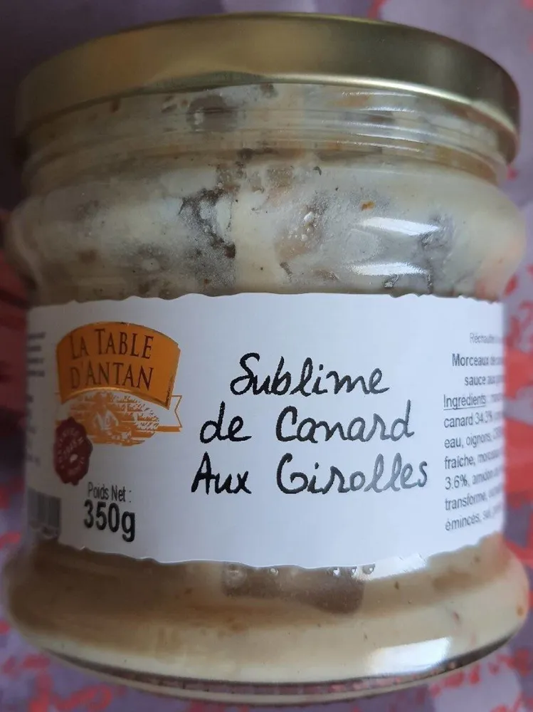 sublime de canard aux girolles
