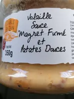 Volaille sauce magret fumé et patates douces