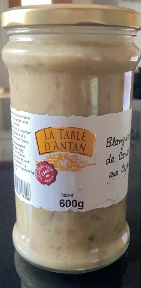 Blanquette de canard au cepes