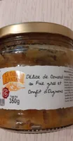 Délice de canard au foie gras et confit d'oignons