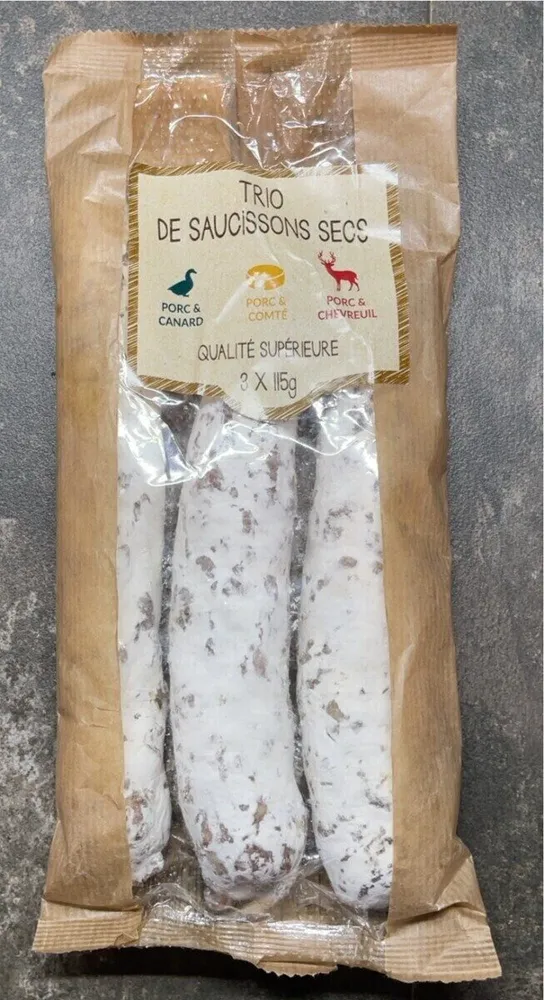 Trio saucissons secs