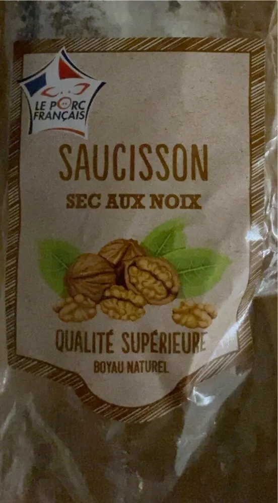 Saucisson sec aux noix
