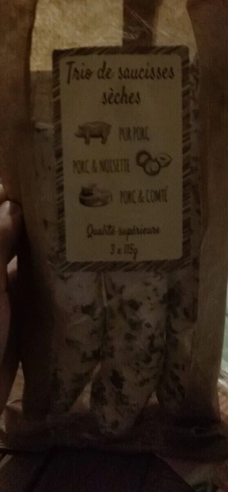Trio de saucisses sèches