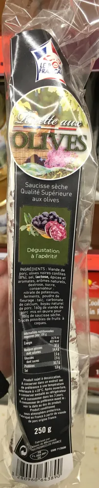 Recette aux Olives
