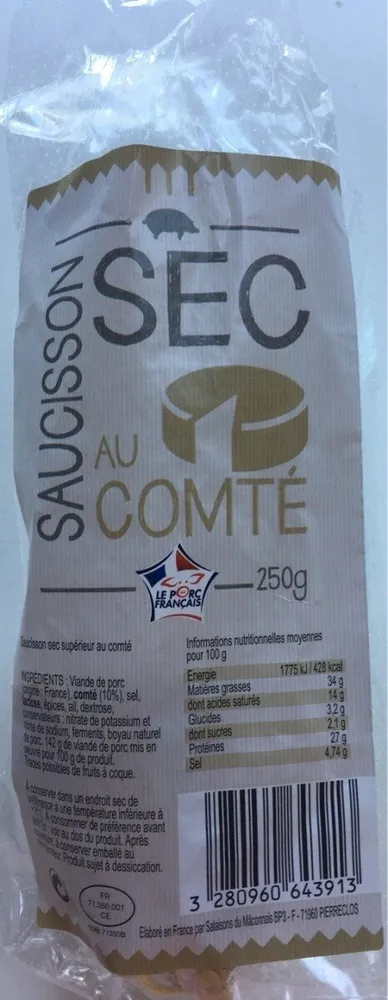 Saucisson sec au comté