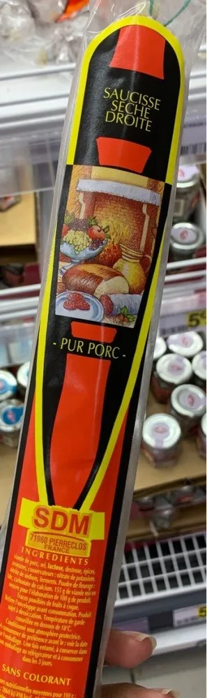 Saucisse seche droite