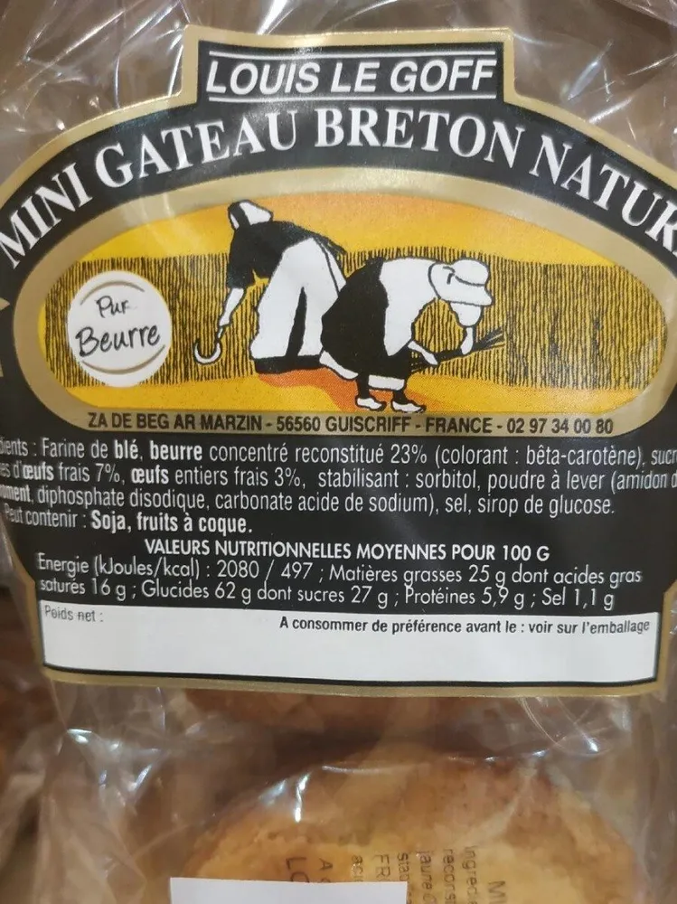 Mini gâteau breton nature