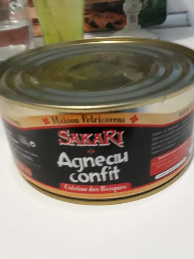 Agneau confit sakari
