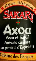 Axoa veau et bœuf émincés cuisinés au piment d'Espelette