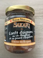 Confit d'oignons au vin d'Iroul?guy et au piment d'Espelette