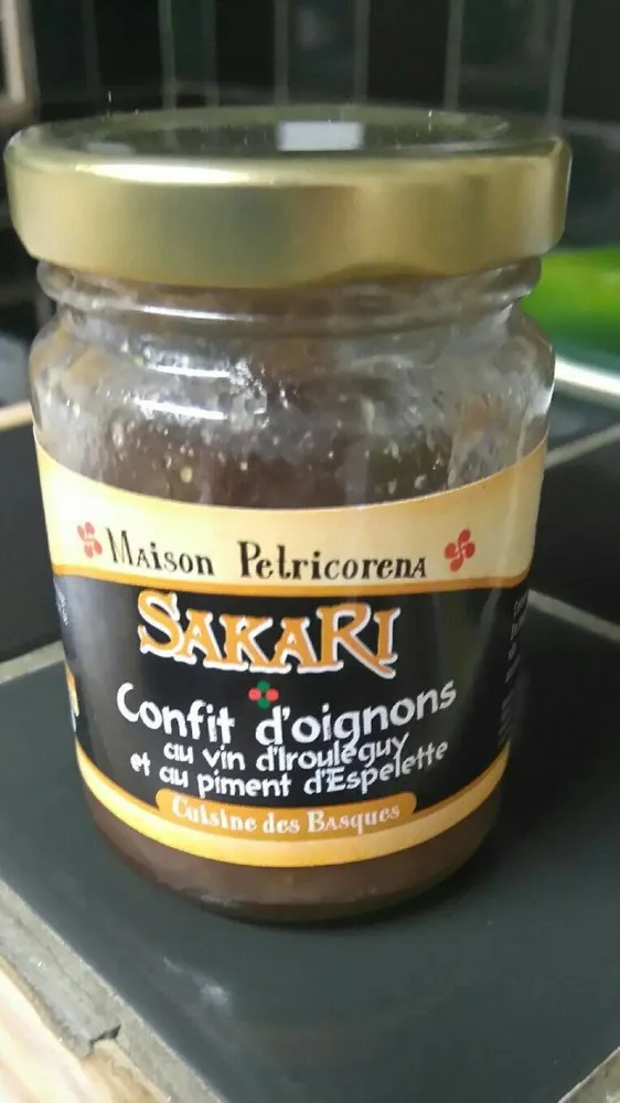 Confit d'oignons au vin d'irouleguy et au piment d'espelette