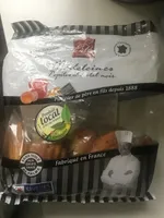 Madeleines pépites de chocolat noir