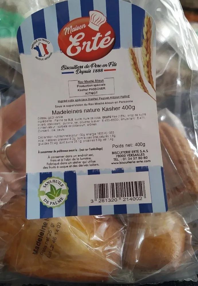 Madeleines nature Kasher