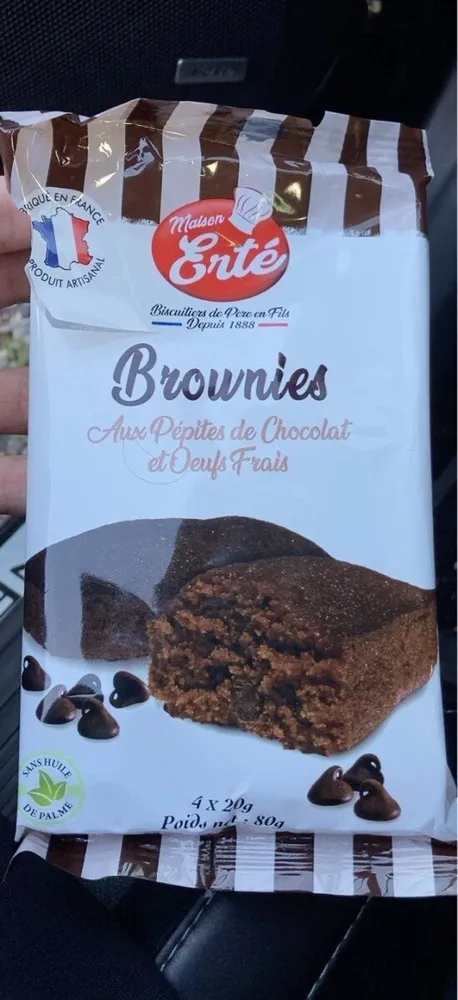 Brownies aux pépites de chocolat
