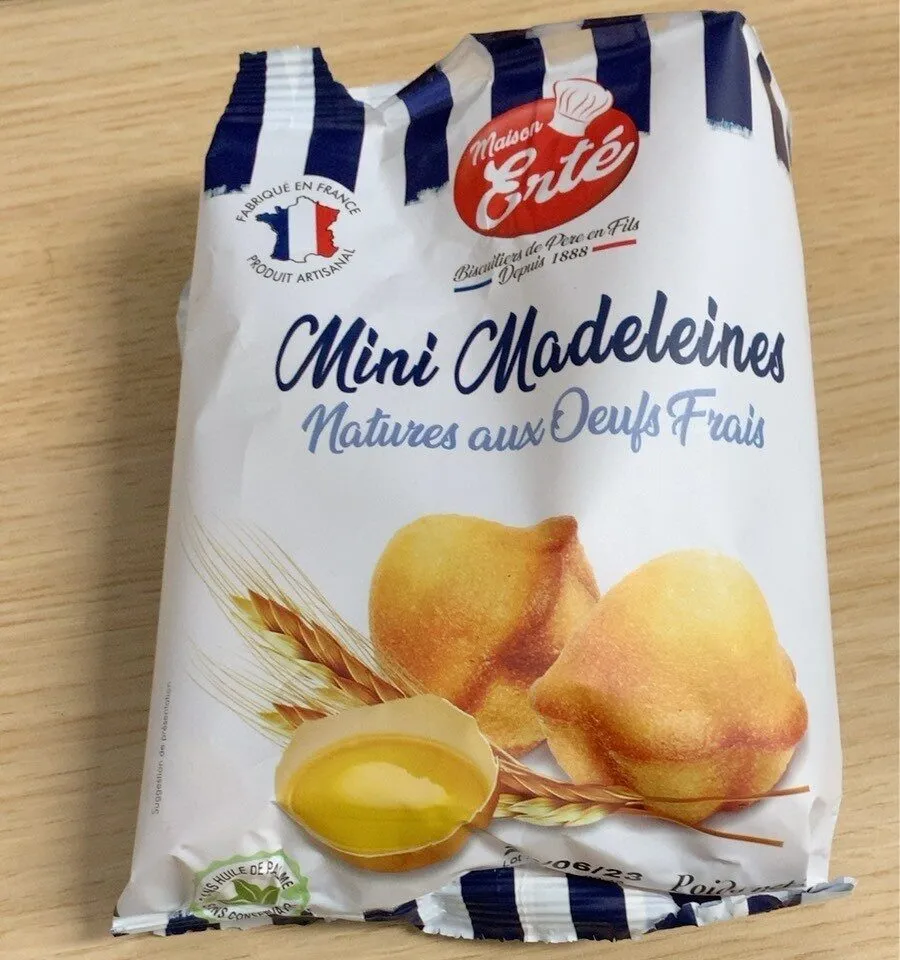 Mini Madeleines Natures aux œufs frais