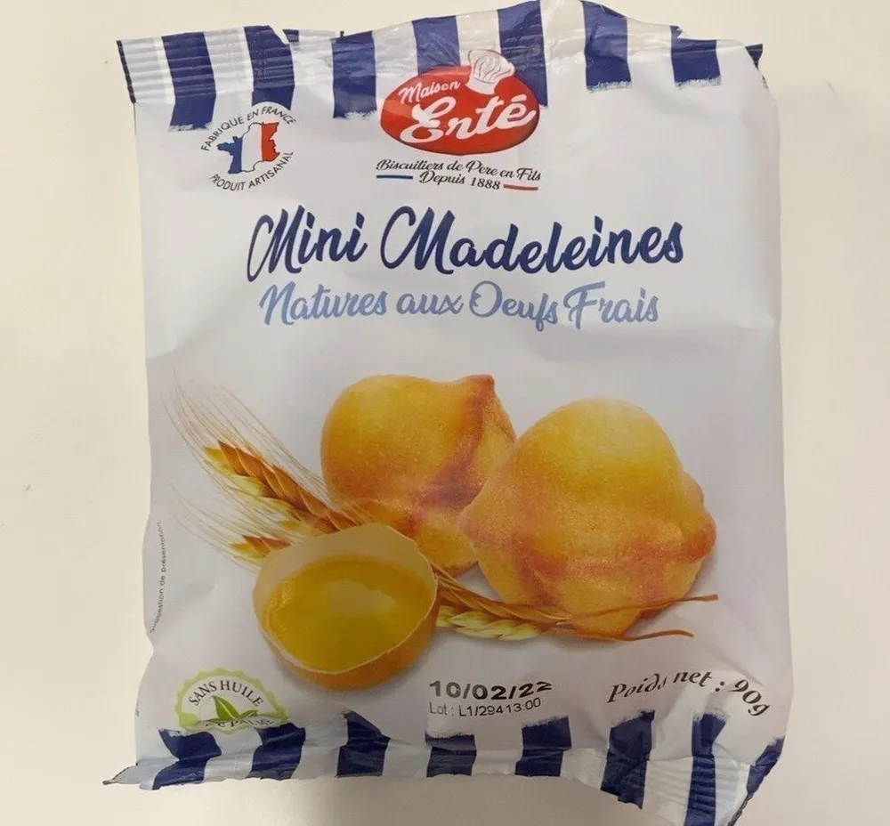 Mini Madeleine Natures aux Oeufs Frais