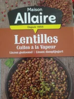 Lentilles cuites à la vapeur
