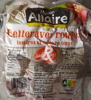 Betteraves rondes Label Rouge sous vide