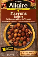 Marrons cuits à la vapeur Allaire